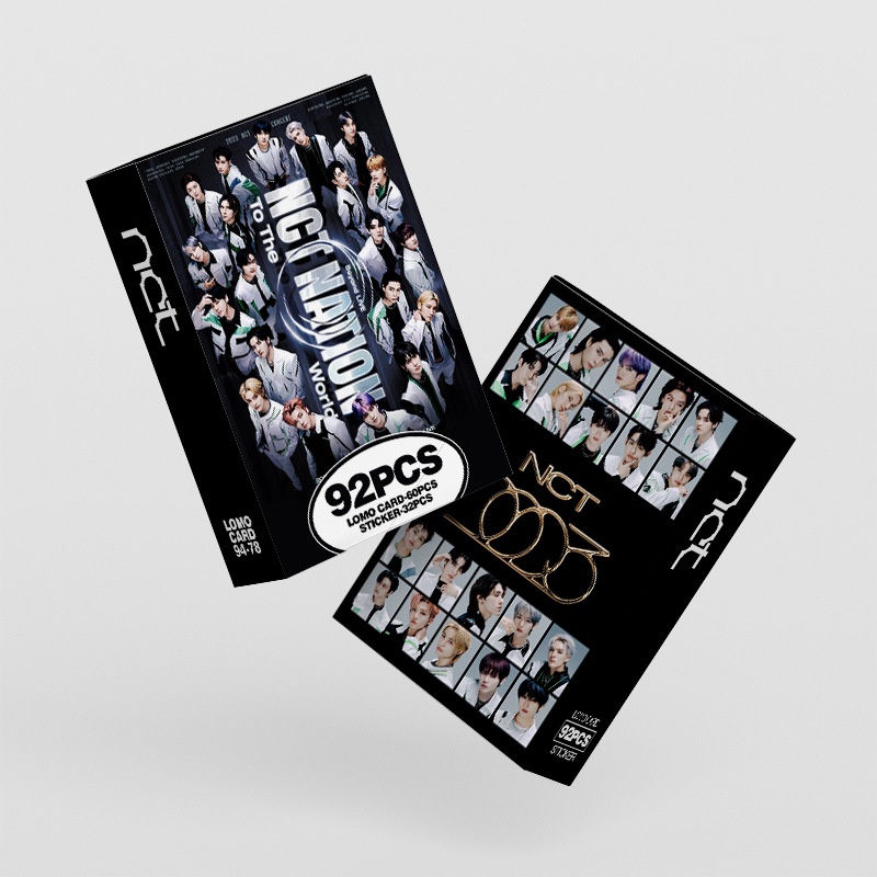 2023 NCT NATION Photocard Lomo Card Postcard Sticker thẻ 60 chiếc + nhãn dán 32 chiếc