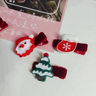 (Bán buôn-chuyên sỉ) Set,Vỉ 5 kẹp tóc noel cho bé