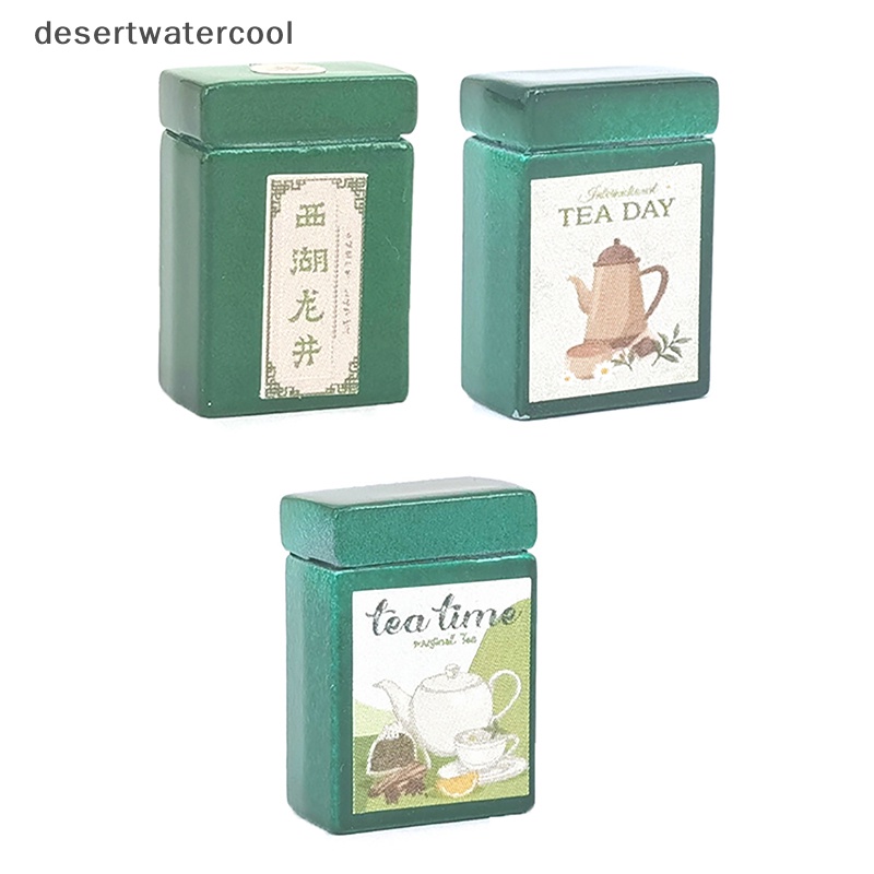 Hộp Trà Xanh Mini Tỉ Lệ 1 / 12 Trang Trí Nhà Búp Bê