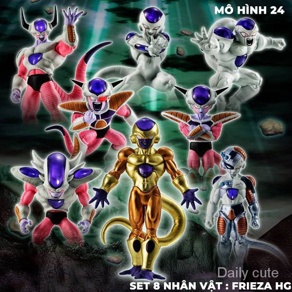Bộ mô hình Frieza HG all form tất cả hình dáng của Frize Dragonball figure Freeza perfect mô hình mecha gold Set 8 Mô Hình Nhân Vật Phim Hoạt Hình dragon ball