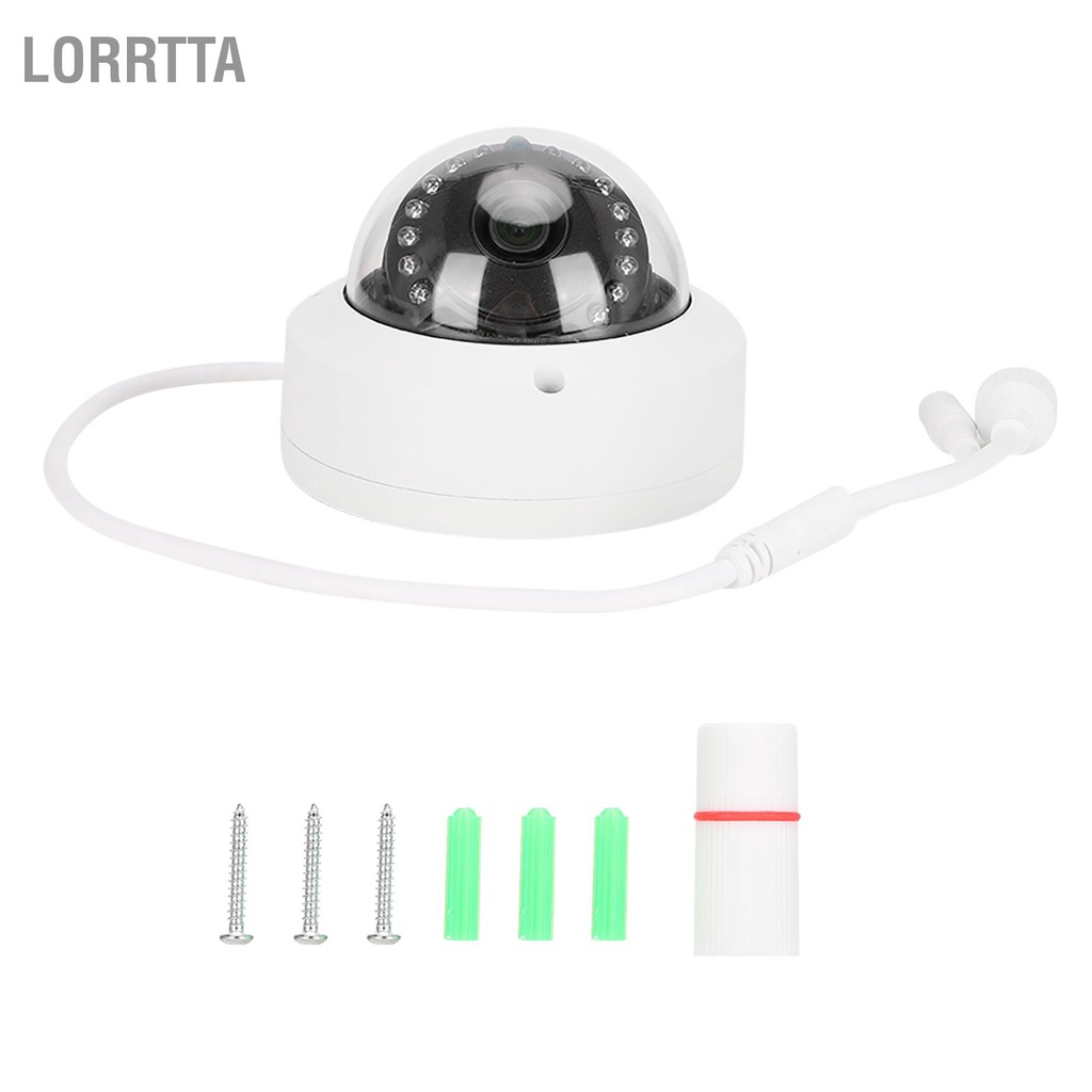 Lorrtta Camera IP Dome tích hợp POE 15 Ánh sáng hồng ngoại nhìn đêm CMOS kim loại cho IRCUT trong nhà ngoài trời