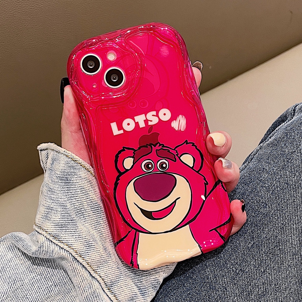 Ốp lưng Vivo V29 V25 V25e V27e V23 V23e V21 V21e V20 V15 V9 S1 Pro Red lovely Lotso transparent Wave edge soft phone case