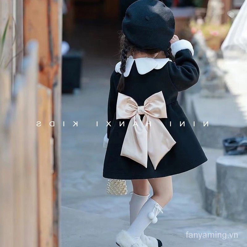 Mới Áo Khoác Len Dày Dặn Phong Cách Hàn Quốc Thời Trang Thu Đông 2023 Cho Bé Gái zv7f