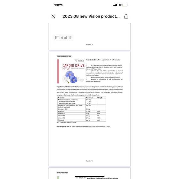 Thực phẩm BVSK Cardio Drive