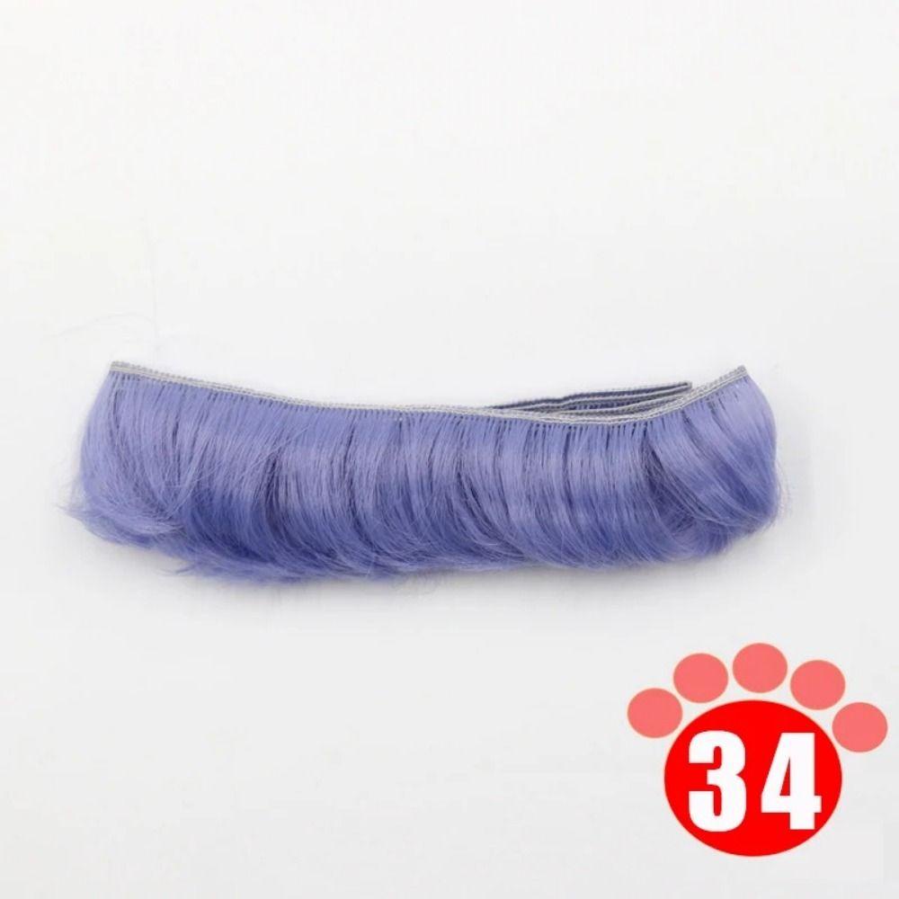 Bộ Tóc Giả Ngắn Kiểu Tua Rua Chịu Nhiệt Cao Tự Nhiên Cho Búp Bê bjd / sd 5x100cm