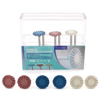 Set 6 đĩa đánh bóng răng nhựa dẻo chuyên dụng