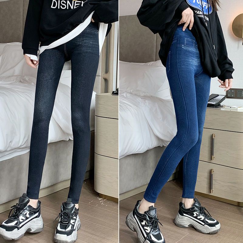 Quần Legging cotton Da Lộn Mỏng Lưng Cao Ôm Dáng Thời Trang Mùa Xuân 2023 Cho Nữ