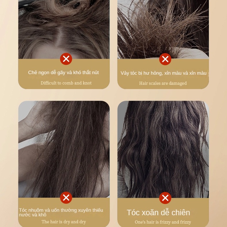 Mặt Nạ Ủ Tóc Khô Và Xoăn Mượt Mà Sáng Bóng Mặt Nạ Ủ Tóc protein Mịn Màng 500g