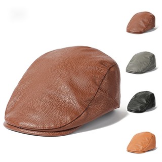 Mũ beret Da Phong Cách Anh Quốc Thời Trang Mùa Đông Cho Nam