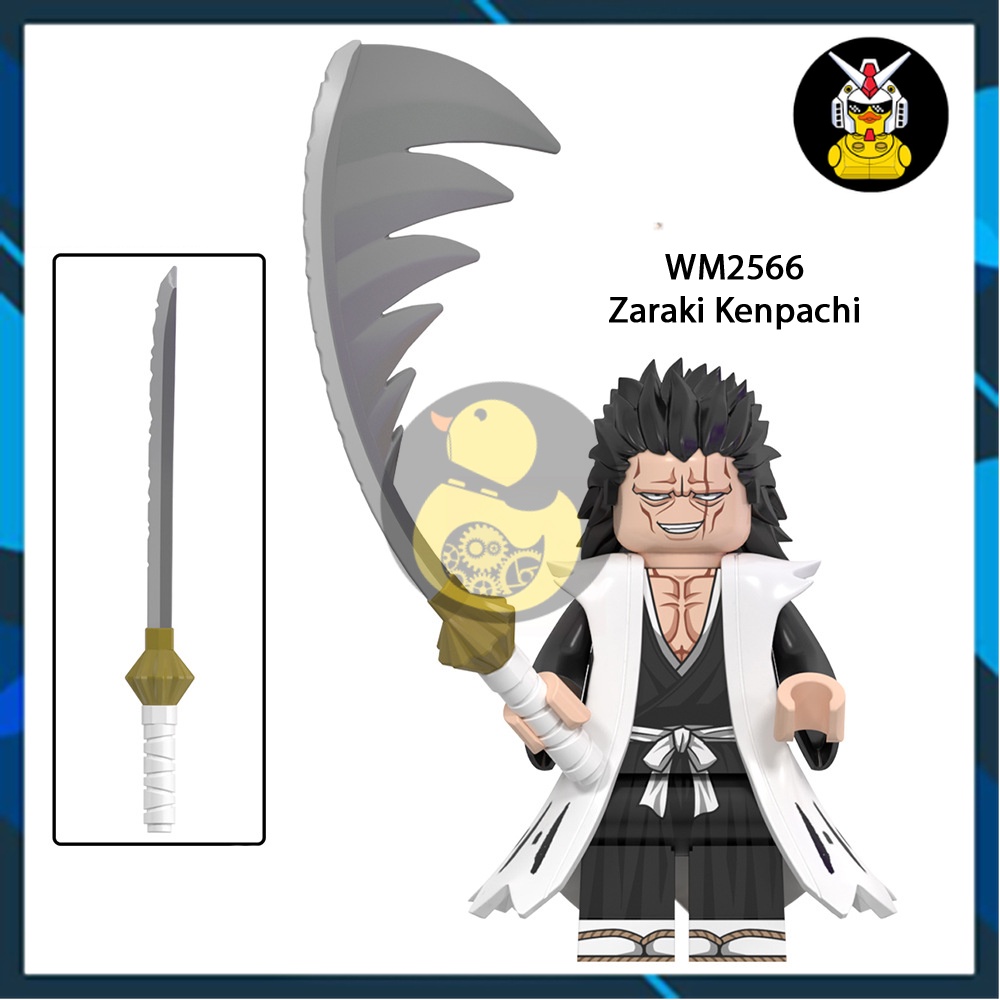 WM6164 Mô Hình Bleach Đồ Chơi Xếp Hình Lắp Ráp Nhân Vật Sứ Mạng Thần Chết Ichigo Kenpachi Cifer Shunsui Yamamoto