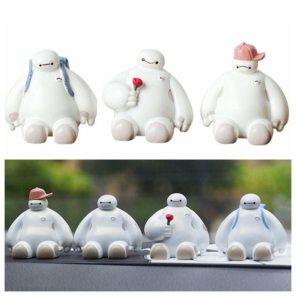 Mmluck baymax Đồ Chơi Mô Hình robot big hero Hoạt Hình Thủ Công Trang Trí Xe Hơi
