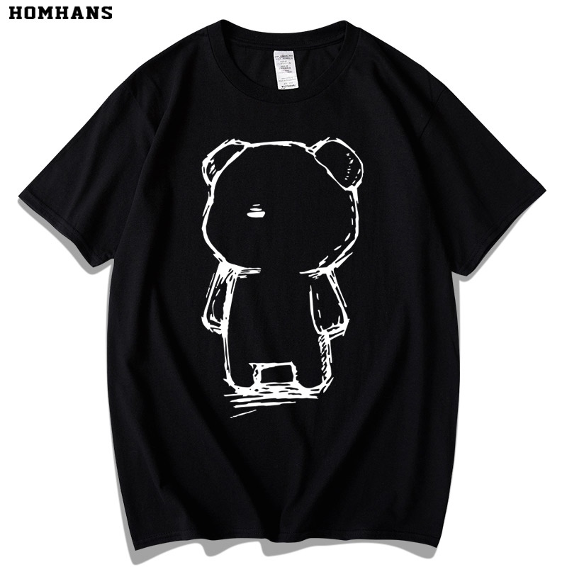 Áo Thun Ngắn Tay Dáng Rộng In Họa Tiết Hoạt Hình Gấu teddy Thời Trang Cho Nam Và Nữ