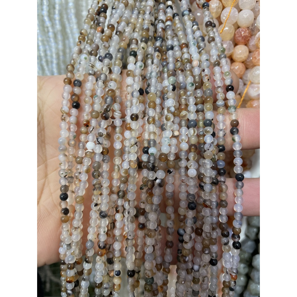 Hạt Đá Pha Lê 3mm Màu Ngọc Lam Làm Trang Sức