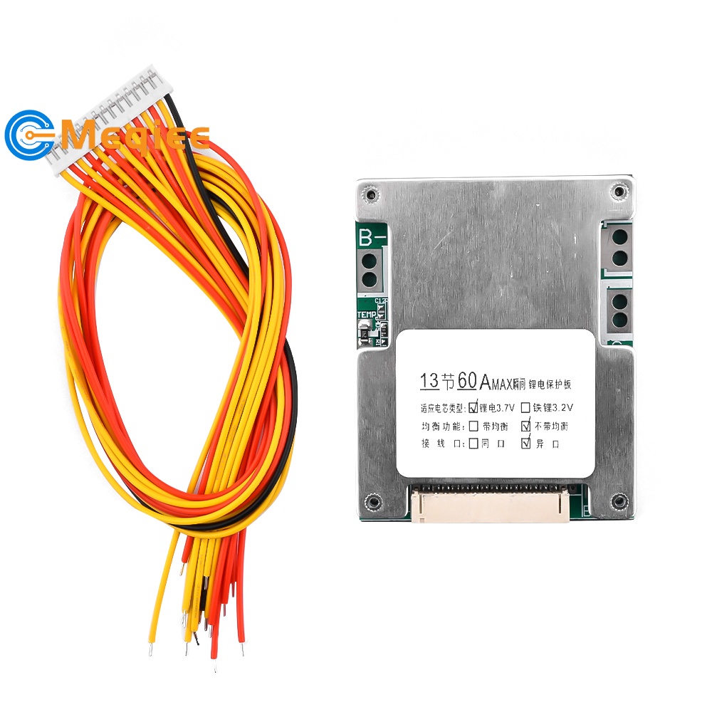 Bảng Mạch Bảo Vệ Pin lithium 13s 48v 60a 13s Cho Xe Hơi