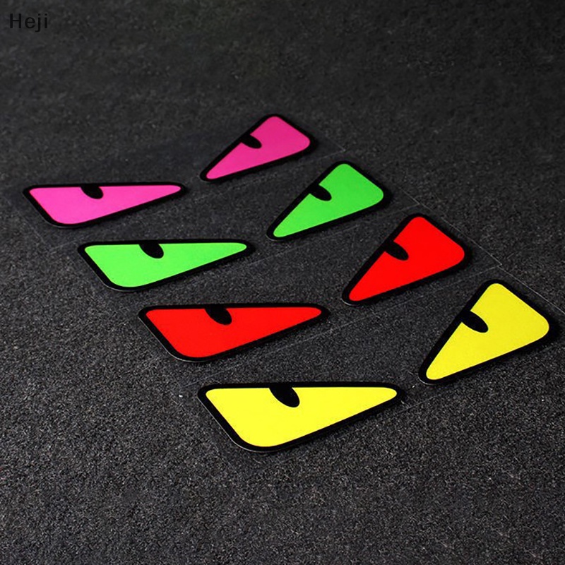 Heji Miếng Dán Trang Trí Đèn Pha Xe Hơi Hình Đôi Mắt Quỷ Phản Quang Độc Đáo vn