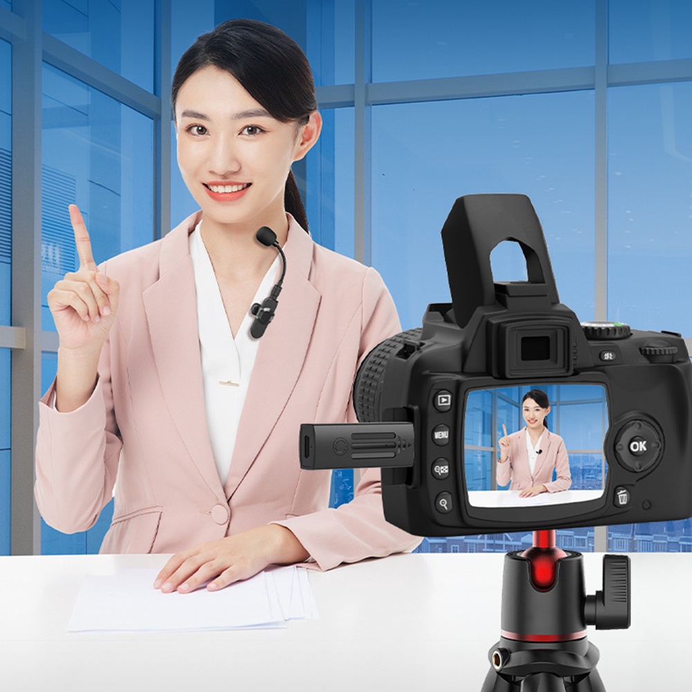 Bộ Micro Không Dây k35d Phích Cắm Và Sử Dụng Cho vlogs Video