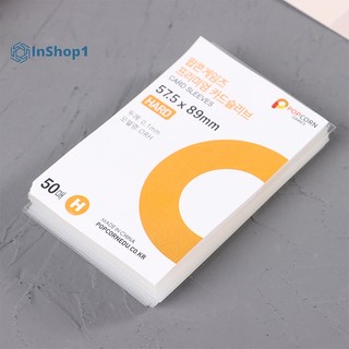 Set 50 Tấm Thẻ Ảnh Trong Suốt 3 inch Chính Hãng Hàn Quốc [inshop1]