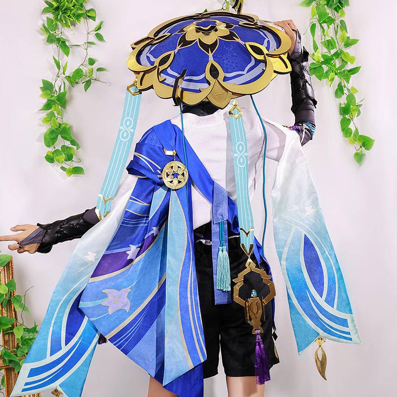 Genshin Impact Wanderer Scaramouch SSR Cosplay Costume Cos Suit Anime Game Bộ đồ nữ Bộ đồ chơi trơn Bộ trang phục Cosplay Costume Cosplay