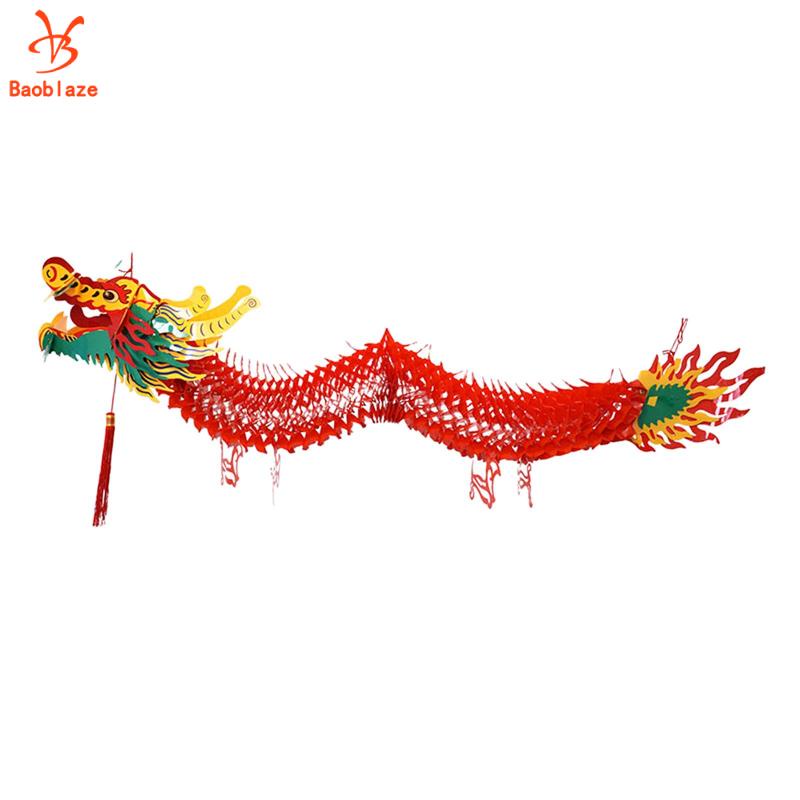 Lồng Đèn Giấy Hình Rồng Trang Trí Năm Mới Phong Cách Trung Hoa