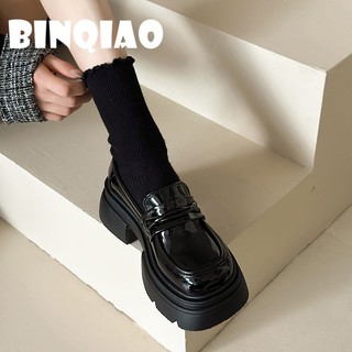 Binqiao giày búp bê đế cao lolita giày mary jane đế da mềm đế thời trang flf23b0xqr 48z231129