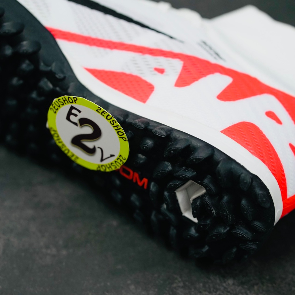 Giày bóng đá cao cổ Air Zoom Mer Superfly 9 Elite Trắng Đỏ, giày đá banh cỏ nhân tạo nam đã khâu đế - 2EVSHOP