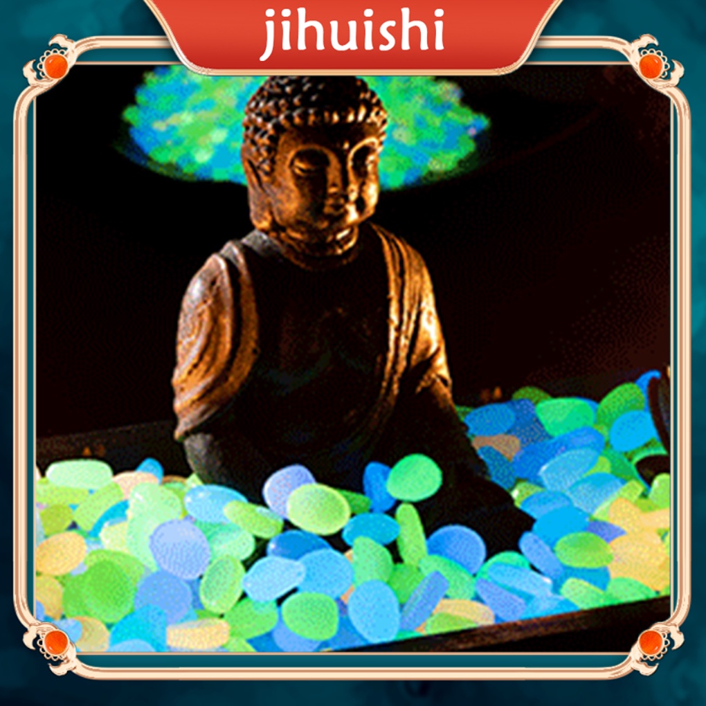 Bộ 1 / 2 / 3 Viên Đá Dạ Quang Trang Trí Bể Cá Cảnh Độc Đáo Đẹp Mắt rocks