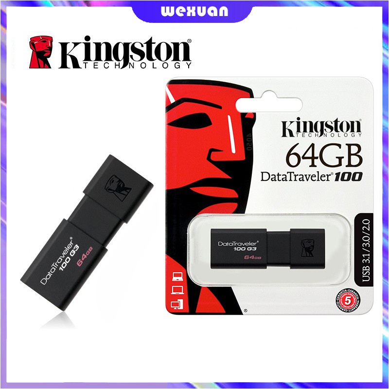 [BÁN SỈ]Usb Kingston Ổ Cứng Di Động Dung Lượng 100 G3 Dung Lượng 16GB 32GB 64GB USB 3.0