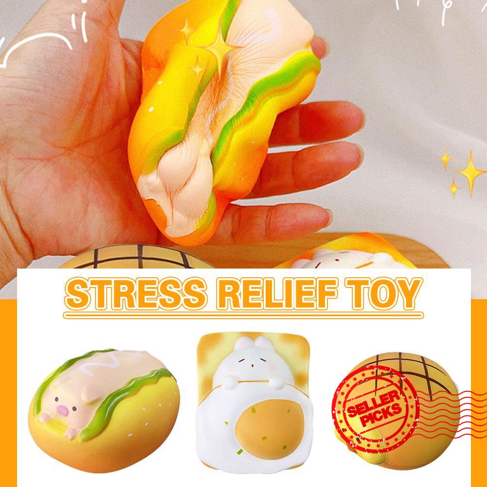 Đồ chơi squishy Giảm Stress Hình Bánh Mì Dễ Thương Cho Bé r5v2