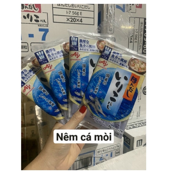 Hạt nêm Nhật các loại cho bé ăn dặm Ajinomoto, Topvalu....