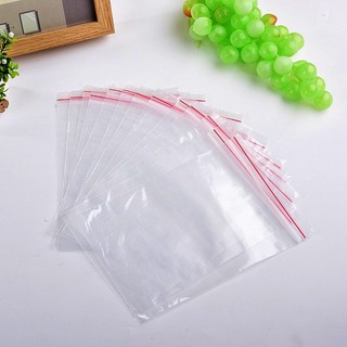 Túi ZIP chỉ đỏ nhiều size đựng thực phẩm, nguyên phụ liệu handmade