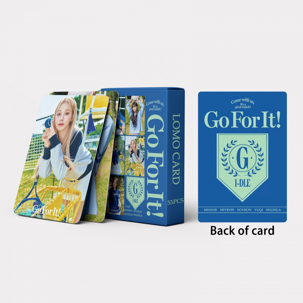 Hộp 55 Tấm Ảnh  i-dle go for it album Ảnh Nhóm Nhạc kpop
