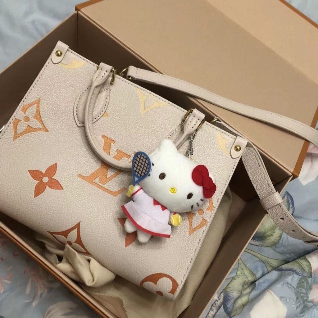 Ere1 Búp Bê Nhồi Bông Hình sanrio hello kitty Mặc Quần Vợt Cho Bé Gái