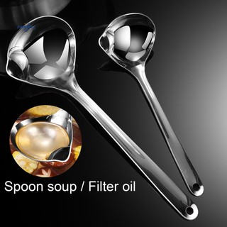 Fairnull vá múc canh tay cầm dài bằng thép không gỉ chống bỏng tiện dụng