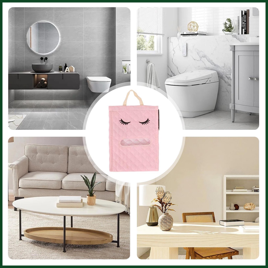 Hộp Đựng Cuộn Giấy Vệ Sinh Bằng cotton Hình Lông Mi Dễ Thương