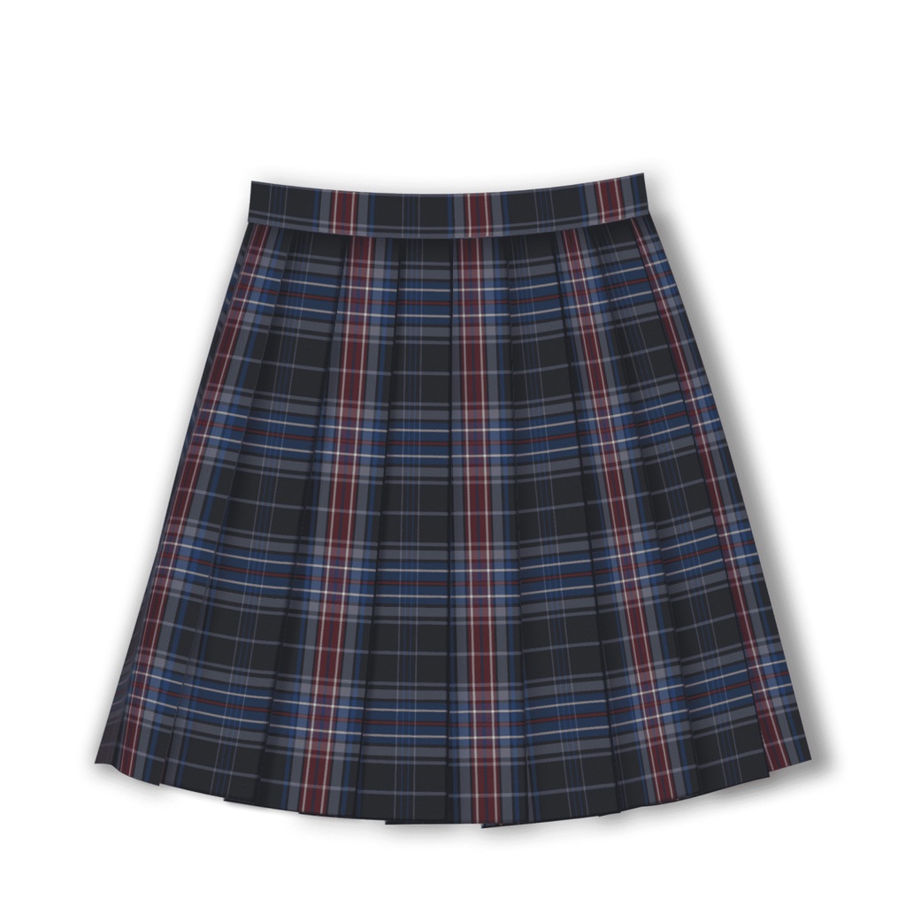 Chân Váy Chữ a Lưng Cao Họa Tiết Sọc Caro Thời Trang Cho Học Sinh