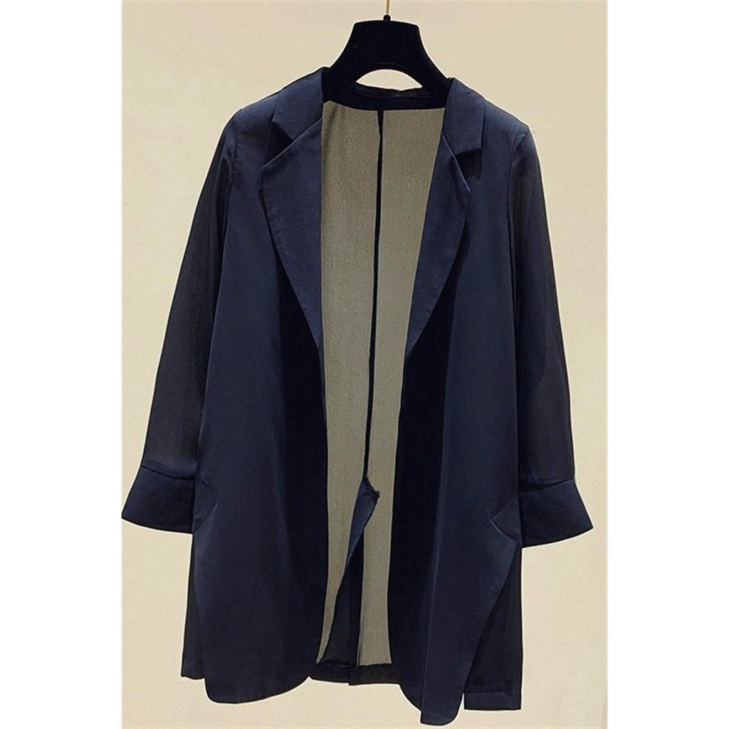 Áo Khoác Vest Vải Voan Mỏng Phong Cách Hàn Quốc Thời Trang Xuân Hè Cho Nữ