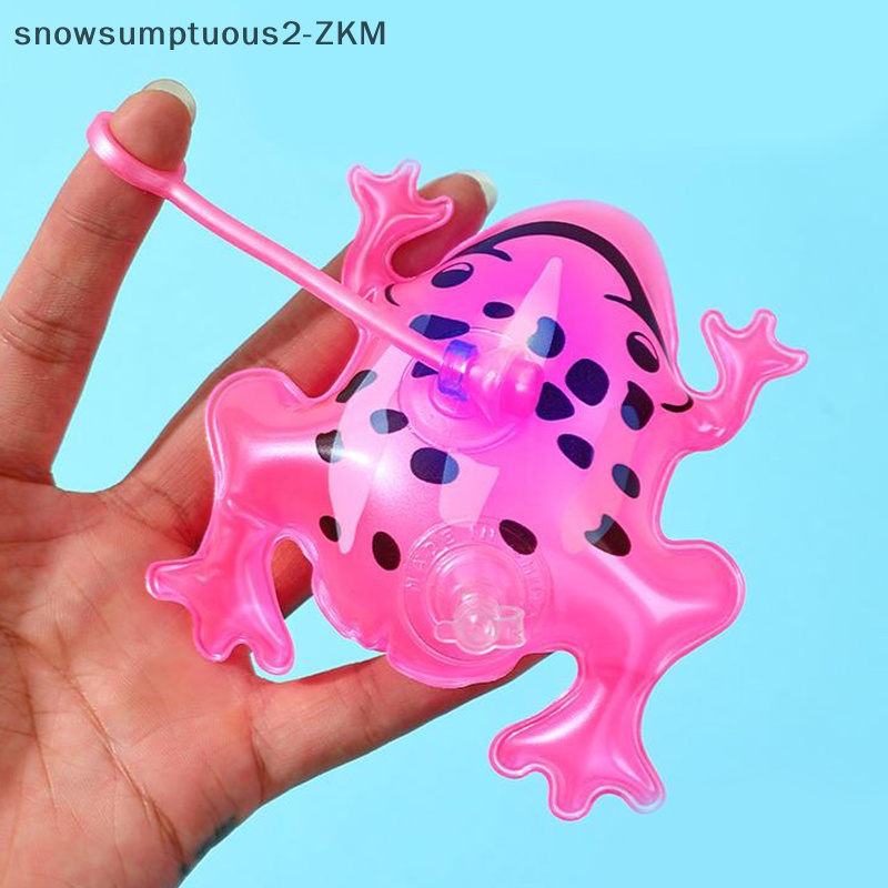 1 Bong Bóng Bơm Hơi Hình Chú Ếch Vui Nhộn 11 / 20cm