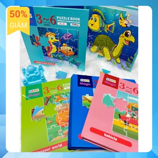  Đồ Chơi Ghép Hình Xếp Hình Nam Châm Từ Tính 3 in 1 Nhiều Chủ Đề Giúp Bé Tăng Kiên Trì Thông Minh Cho Bé 