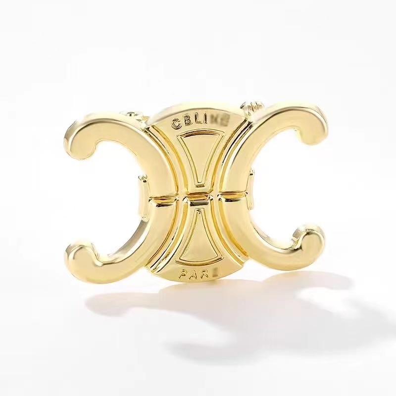 Ghim Cài Áo Hình Chữ Cái Đơn Giản Phong Cách retro Hàn Quốc