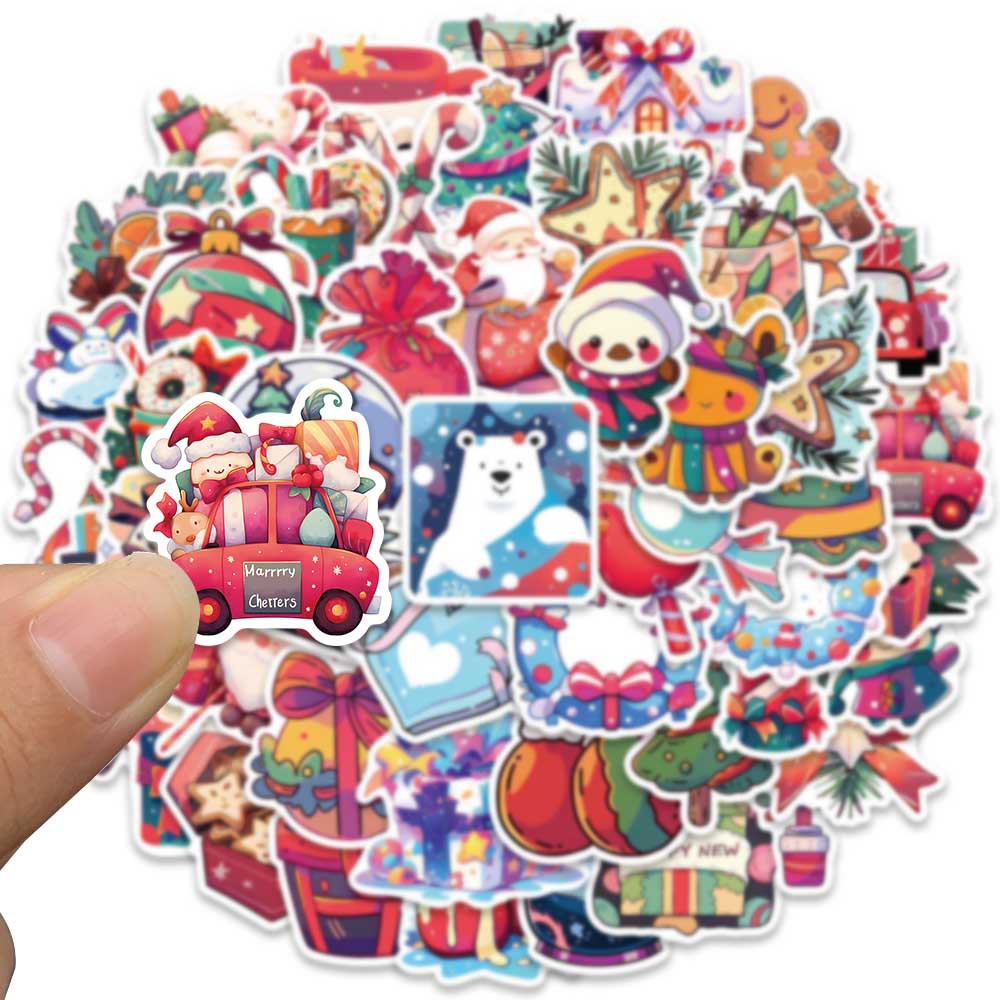 Bộ 50 Miếng Dán Trang Trí Mũ Bảo Hiểm / Xe Đạp / Mũ Bảo Hiểm Chống Thấm Nước In Họa Tiết graffiti Độc Đáo