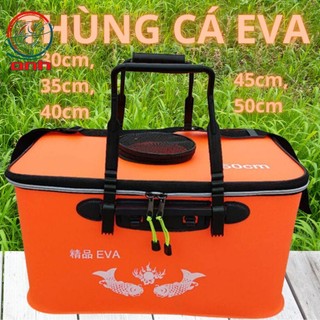 Thùng đựng cá nhựa eva cao cấp, đủ size 30cm, 35cm, 40cm, 45cm, 50cm