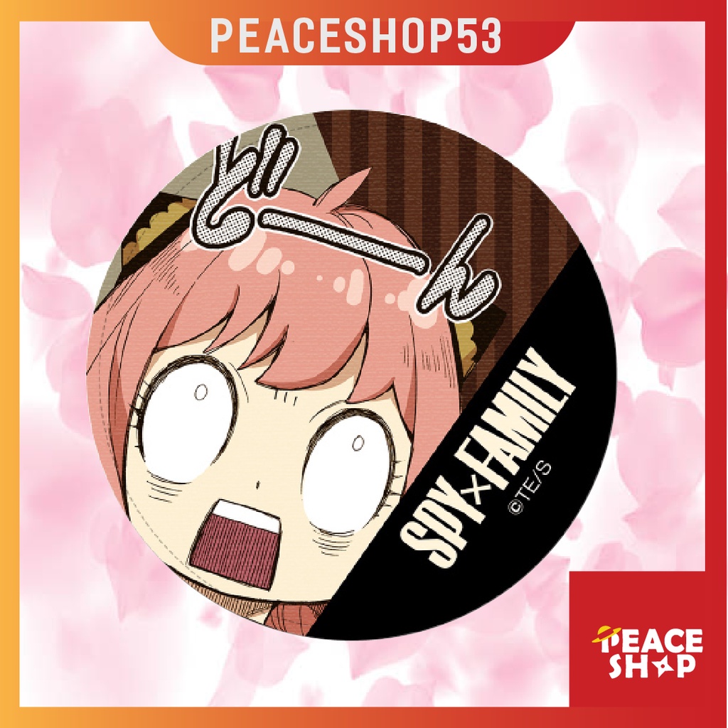 Huy hiệu Spy x Family  Lấp Lánh Huy Hiệu Anime Spy x Family Phụ Kiện Anime Manga Ver 2 HH06