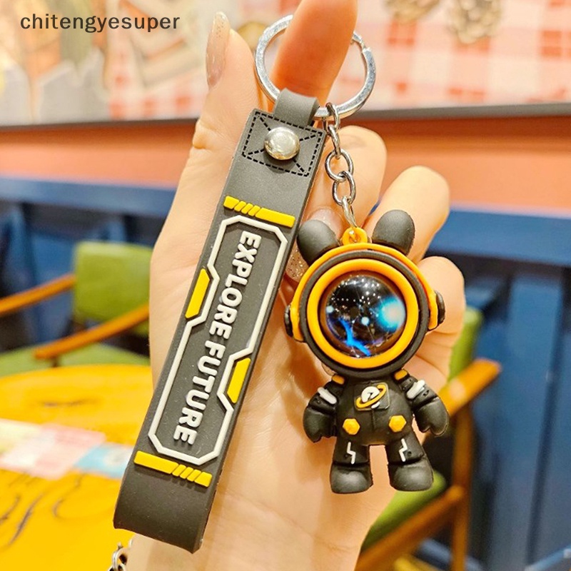 Móc Khóa Hình Thỏ Phi Hành Gia Dễ Thương Sáng Tạo