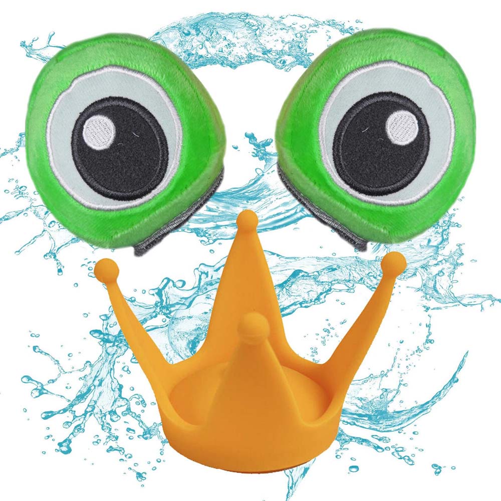 Helmet Frog Prince Decoration Frog Skiing Children's Ear Helmet Accessories Fun Fasteners