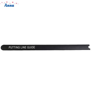 【Anna】Golf Putter Ruler Aid Putting Alignment Rail Black/Silver Golf Practice