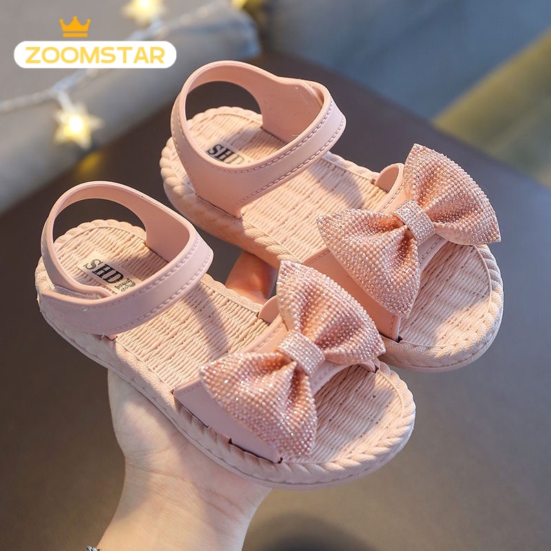ZOOMSTAR dép bé gái dép cho bé gái Mềm mại và thoải mái xuất hiện thời trang 2023 NEW STYLE CLX23936OF 38Z230923