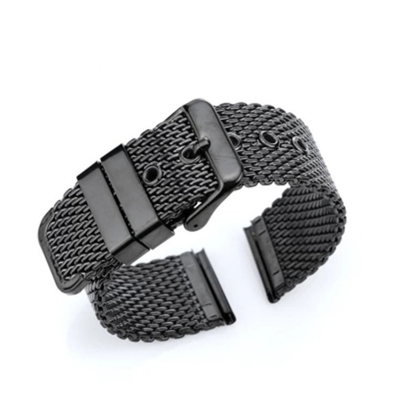 Dây Đeo Đồng Hồ Bằng Thép Không Gỉ 18mm 20mm 22mm 24mm 0.4mm 1.0mm mseh Dành Cho Nam Và Nữ