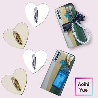 Hook móc dán điện thoại hình trái tim gắn keychain, Keyring, keytag