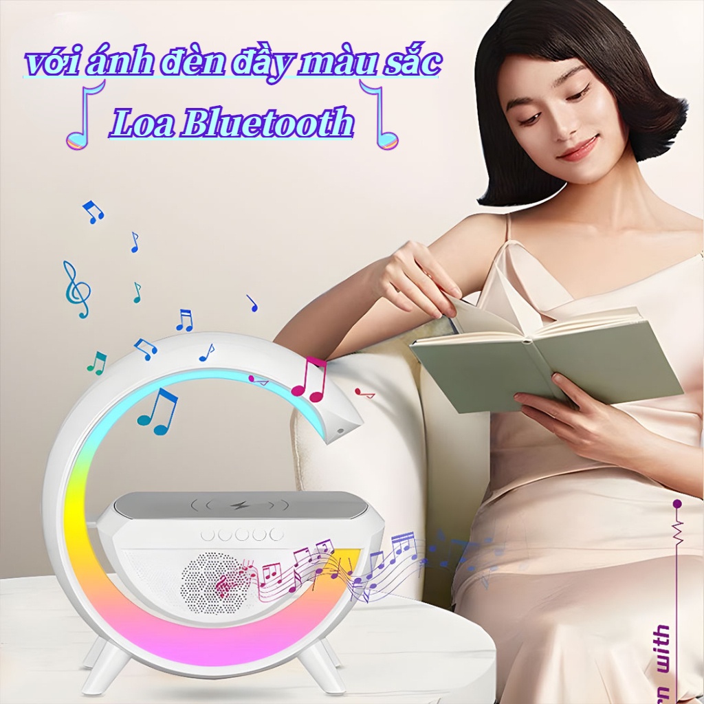 Loa Bluetooth G-type tích hợp đèn ngủ và sạc, loa không dây cực tiện lợi và thông minh để nghe nhạc hay âm thanh chuẩn