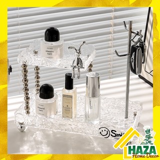 Giá để mỹ phẩm để bàn acrylic sóng nước trang trí phòng ngủ, Kệ đựng mỹ phẩm treo đồ nhà tắm